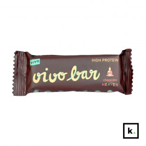 Vivo Food Chocolate Heaven raw baton proteinowy czekoladowy z konopiami - 45 g