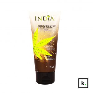 India Cosmetics krem do stóp z olejem z konopi - 75 ml