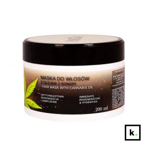 India Cosmetics maska do włosów z olejem z konopi - 200 ml